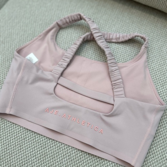 A.J.E. Athletica Women’s Pink Sports Bra Yoga Top - Picture 6 of 15